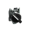 Schneider Electric Knob Selector Switch 22 mm Cutout Diameter 2 Positions SPST, Spring Return, Harmony XB4 XB4BD41