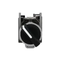 Schneider Electric Knob Selector Switch 22 mm Cutout Diameter 2 Positions SPST, Spring Return, Harmony XB4 XB4BD41
