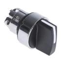 Schneider Electric Knob Selector Switch 22 mm Cutout Diameter 2 Positions SPST, Spring Return, Harmony XB4 XB4BD41