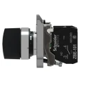 Schneider Electric Knob Selector Switch 22 mm Cutout Diameter 2 Positions SPST, Spring Return, Harmony XB4 XB4BD41