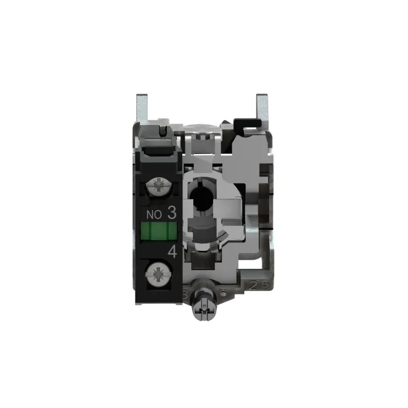 Schneider Electric Knob Selector Switch 22 mm Cutout Diameter 2 Positions SPST, Spring Return, Harmony XB4 XB4BD41