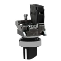 Schneider Electric Knob Selector Switch 22 mm Cutout Diameter 2 Positions SPST, Spring Return, Harmony XB4 XB4BD41