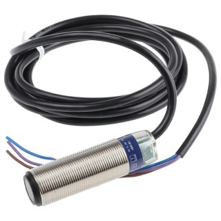 Telemecanique Sensors Through Beam Photoelectric Sensor, Barrel Style, 15 m Detection Range, 24V DC, Metal XUB0BKSNL2T