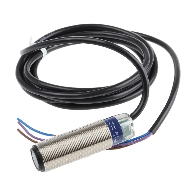 Telemecanique Sensors Through Beam Photoelectric Sensor, Barrel Style, 15 m Detection Range, 24V DC, Metal XUB0BKSNL2T