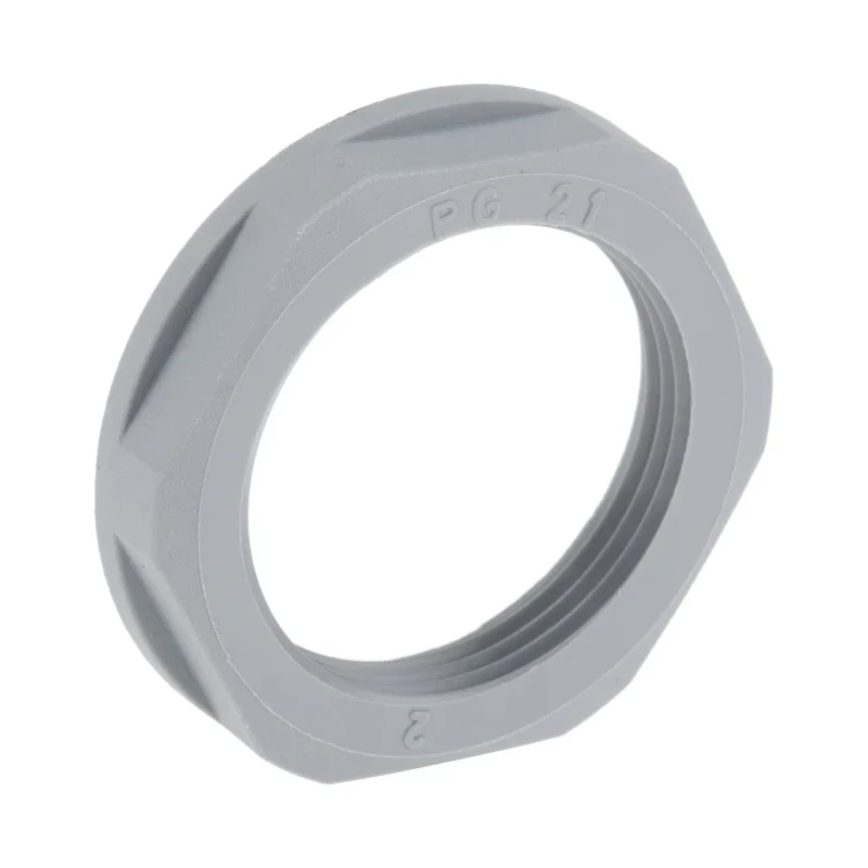 Lapp Silver Grey Fibreglass Reinforced Polyamide Cable Gland Locknut PG7 Thread IP68 53019050