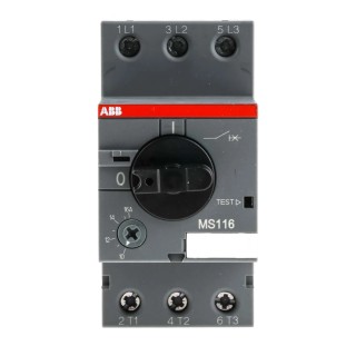 ABB Motor Protection Circuit Breaker 16A, 600V, 3 Poles, IP10/IP20, -25 to 55°C MS116-16 1SAM250000R1011