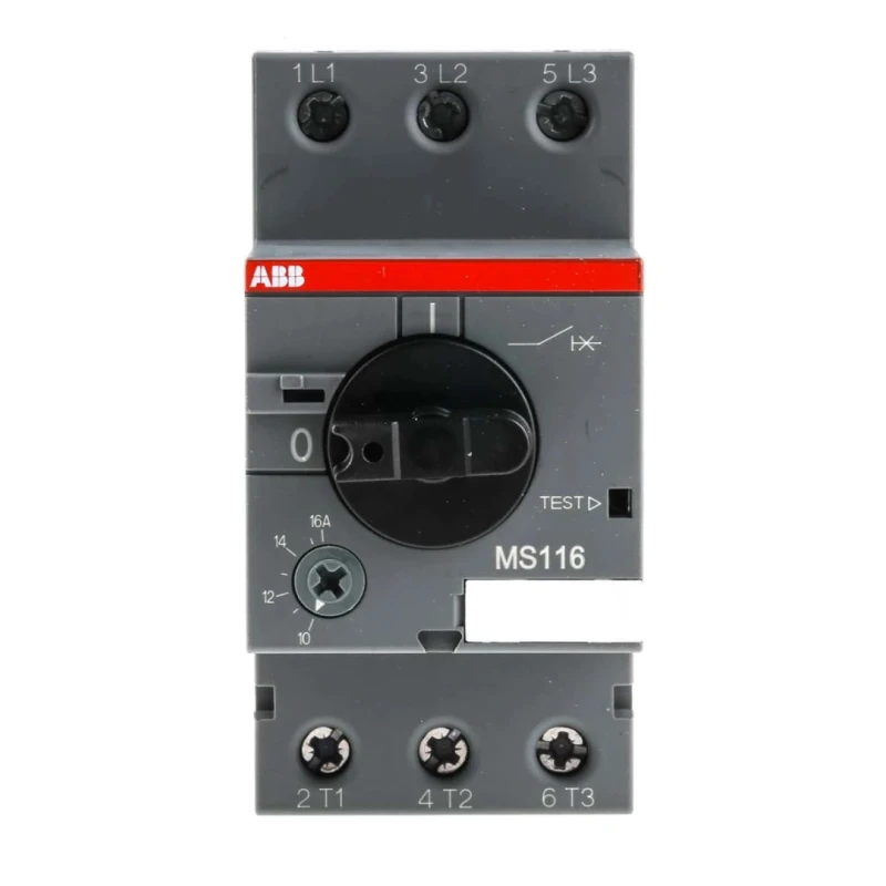 ABB Motor Protection Circuit Breaker 16A, 600V, 3 Poles, IP10/IP20, -25 to 55°C MS116-16 1SAM250000R1011
