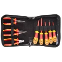 RS PRO 9 Piece Screwdriver and Plier Set with Tool Chest VDE 1000V Approved 125-3097