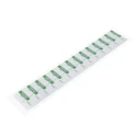 RS PRO Pre-Printed Adhesive Label Self-Adhesive Aluminium Foil Green Text 38mm x 15mm 140 Per Pack 445-3593