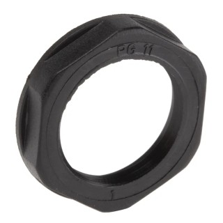 Lapp Black Fibreglass Reinforced Polyamide Cable Gland Locknut PG11 Thread IP68 53019220
