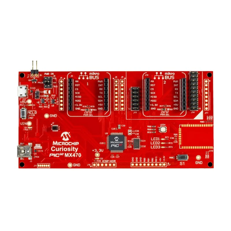 Microchip Curiosity PIC32MX470 MCU Development Board DM320103