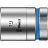 Wera 1/2 in Drive 19 mm 6 Point Hex Socket Chrome Vanadium Steel Chrome Plated 37mm Length 05003610001