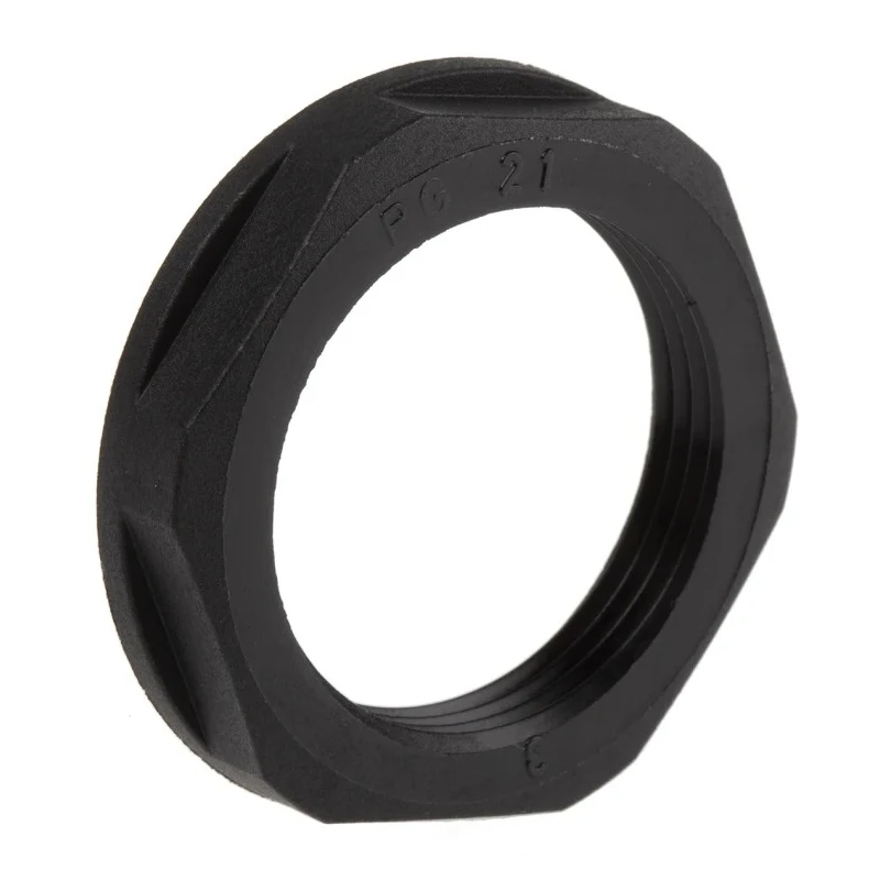Lapp Black Fibreglass Reinforced Polyamide Cable Gland Locknut M12 Thread IP68 53019250