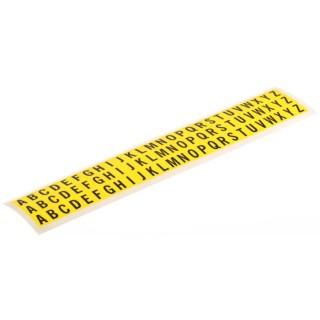 RS PRO Black Self-Adhesive Letters Vinyl Cloth 9.5 mm Character Height 445-3896