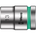 Wera Manual and Power Tool Socket 3/8 in Drive 13 mm 6 Point Hex Chrome Vanadium Steel 29mm Overall Length 05003558001