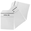 RS PRO Pre-Printed Tie Label Serial No. Black Text on White Background 70mm x 60mm 50 Per Pack 445-3947