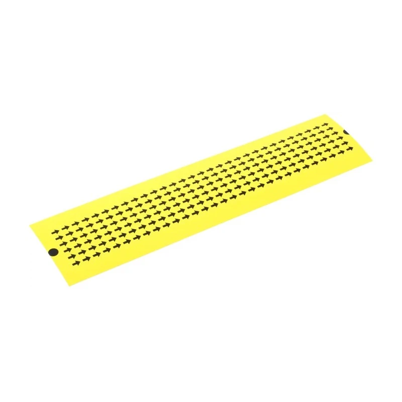 RS PRO Adhesive Pre-Printed Adhesive Label Inspection Arrows Black on Yellow 7.6mm x 6.4mm 1800 Per Pack 445-4186