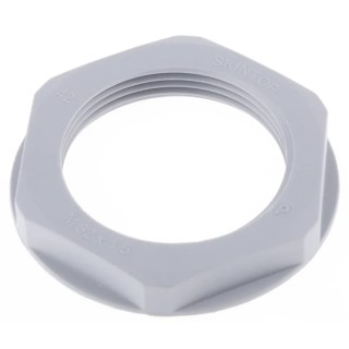 Lapp Silver Grey Fibreglass Reinforced Polyamide Cable Gland Locknut, M16 Thread, IP68 53119040