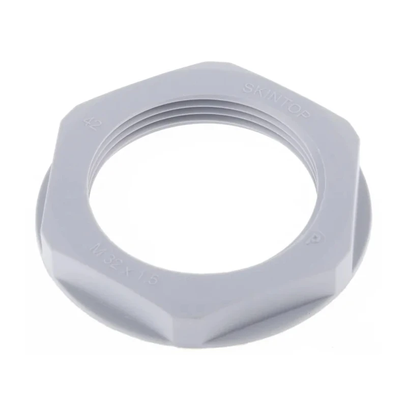 Lapp Silver Grey Fibreglass Reinforced Polyamide Cable Gland Locknut, M16 Thread, IP68 53119040
