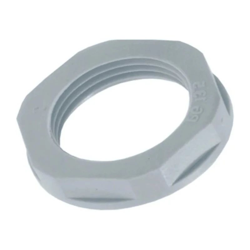 Lapp Silver Grey Fibreglass Reinforced Polyamide Cable Gland Locknut, M16 Thread, IP68 53119040