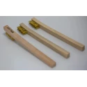 Cottam 12 mm Brass Wire Brush for Surface Preparation with Wooden Handle Heavy Duty 134-5715