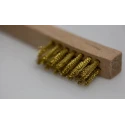 Cottam 12 mm Brass Wire Brush for Surface Preparation with Wooden Handle Heavy Duty 134-5715