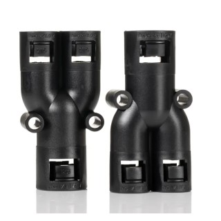 Adaptaflex Polyamide 66 3-Way Conduit Fitting 16 to 21 mm² Nominal Size, Black, IP66 Rated AL211616/Y