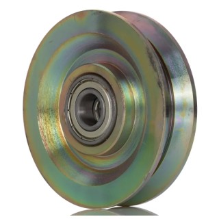 RS PRO Cast Iron Trolley Wheel 100 mm Diameter 24 mm Width 300 kg Load Capacity 446-2064