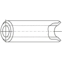 Fischer Elektronik Round Brass Spacer Nickel Finish 4 mm Length AHM 4380 4
