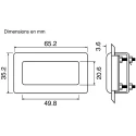 Lascar Screen Bezel for 700 Series Instruments 35.2 mm x 65.2 mm BEZ 700-IP