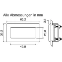 Lascar Screen Bezel for 700 Series Instruments 35.2 mm x 65.2 mm BEZ 700-IP