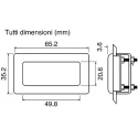 Lascar Screen Bezel for 700 Series Instruments 35.2 mm x 65.2 mm BEZ 700-IP