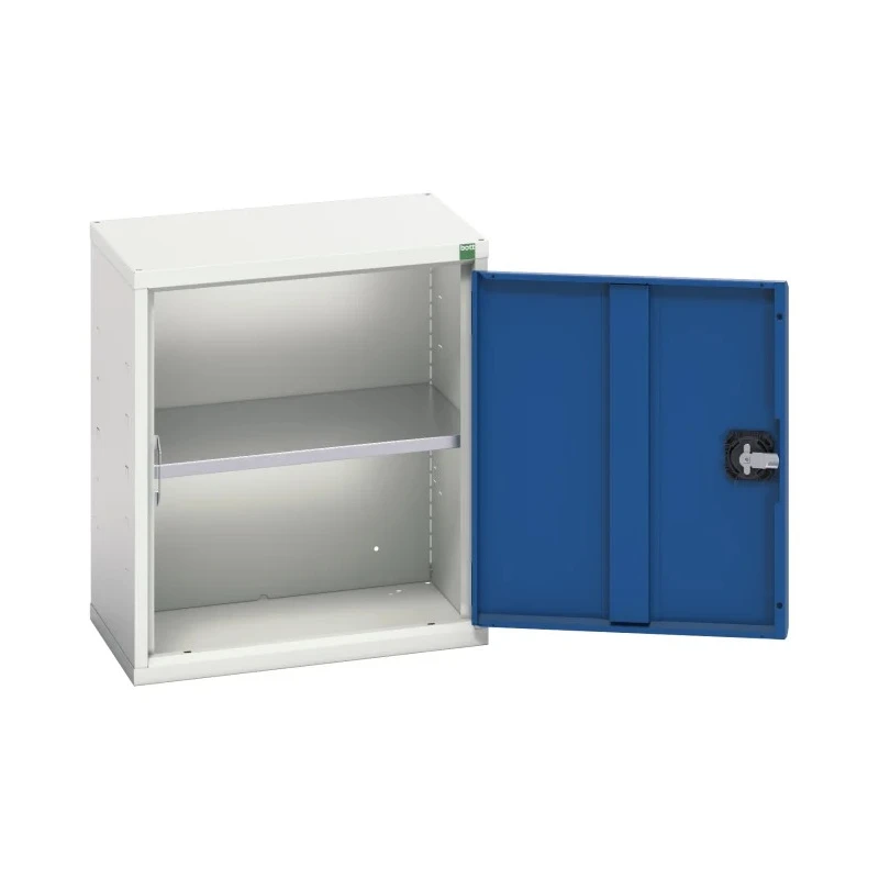 Bott 1 Door Steel Cupboard with Shelf, Lockable, Blue Grey, 600mm Height, 525mm Width, 350mm Depth 16929001.11