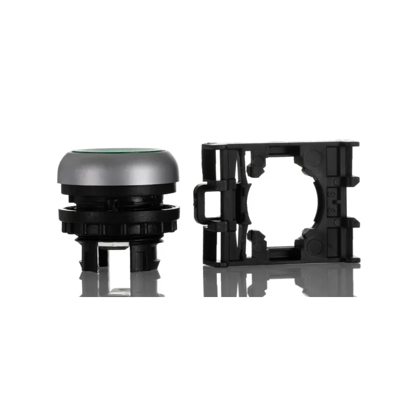 Eaton RMQ Titan M22 Series Green Maintained Push Button Head, 22 mm Cutout, IP69K 78635808 M22-DRL-G+M22-A