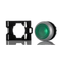 Eaton RMQ Titan M22 Series Green Maintained Push Button Head, 22 mm Cutout, IP69K 78635808 M22-DRL-G+M22-A