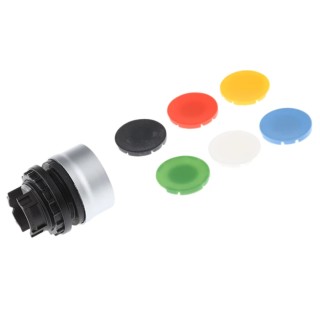 Eaton RMQ Titan M22 Series White Momentary Push Button Head, 22 mm Cutout, IP66 78638516 M22-DG-X+M22-A+XD-B,G,R,S,W,Y