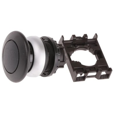 Eaton RMQ Titan M22 Series Black Momentary Push Button Head 22 mm Cutout IP69K 78638518 M22-DP-S+M22-A