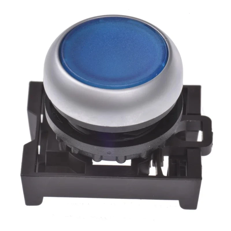 Eaton RMQ Titan M22 Series Blue Maintained Push Button Head 22 mm Cutout IP69K 78635810 M22-DRL-B+M22-A