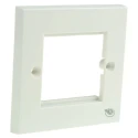 Brand-Rex Straight Cat5 1 Way Panel Faceplate with ABS Material 86mm x 86mm x 9mm 