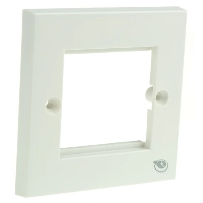 Brand-Rex Straight Cat5 1 Way Panel Faceplate with ABS Material 86mm x 86mm x 9mm 