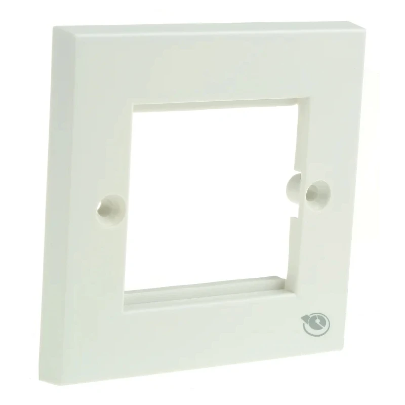 Brand-Rex Straight Cat5 1 Way Panel Faceplate with ABS Material 86mm x 86mm x 9mm 