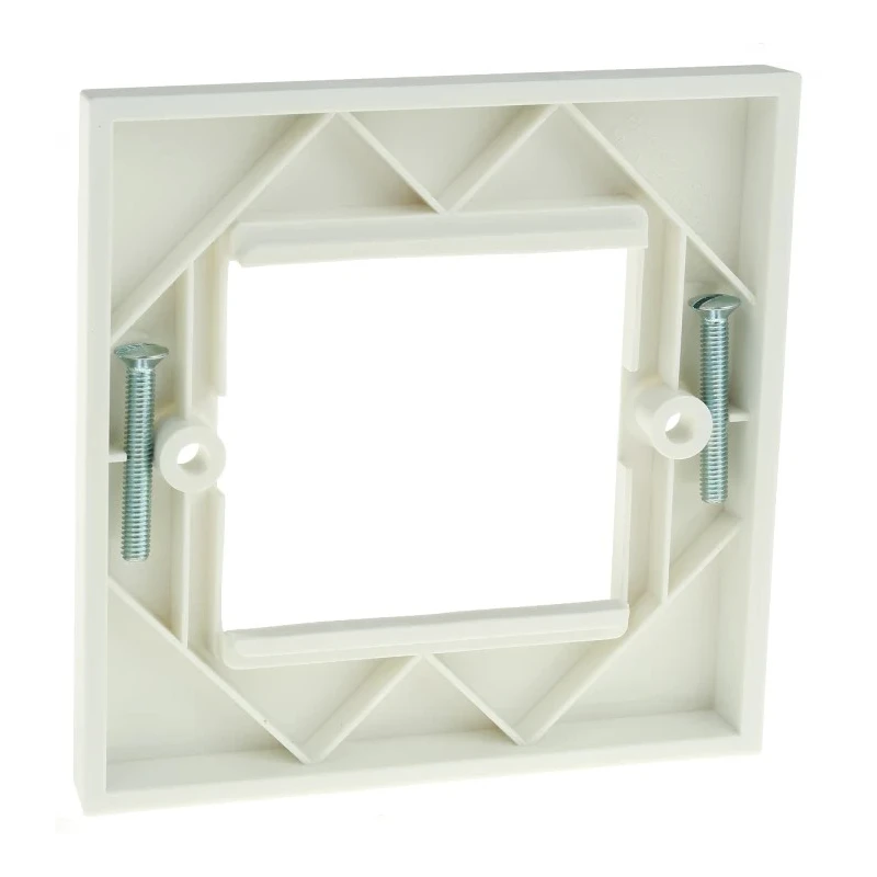 Brand-Rex Straight Cat5 1 Way Panel Faceplate with ABS Material 86mm x 86mm x 9mm 