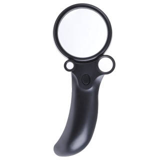 RS PRO Illuminated Magnifier, 16x Magnification Handheld Magnifying Glass with Light AG10 Battery Operated 136-8095