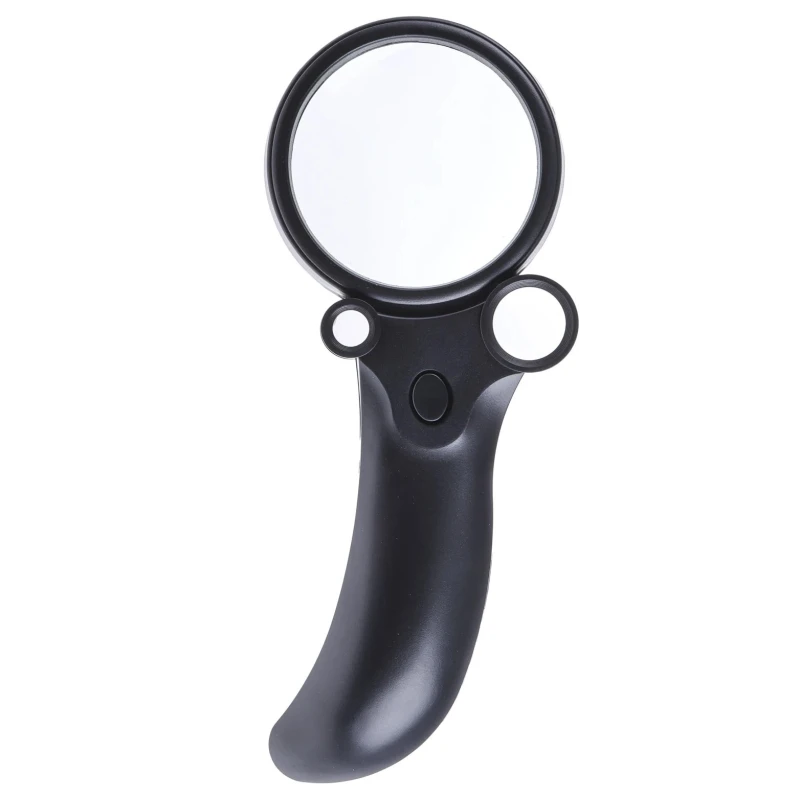 RS PRO Illuminated Magnifier, 16x Magnification Handheld Magnifying Glass with Light AG10 Battery Operated 136-8095