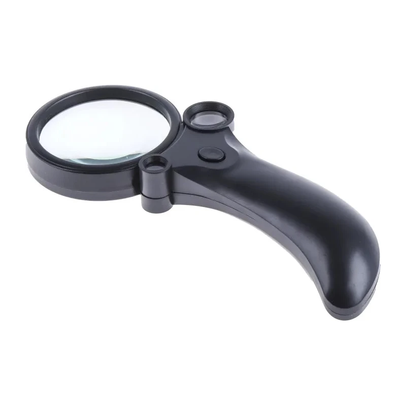 RS PRO Illuminated Magnifier, 16x Magnification Handheld Magnifying Glass with Light AG10 Battery Operated 136-8095