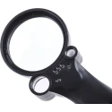 RS PRO Illuminated Magnifier, 16x Magnification Handheld Magnifying Glass with Light AG10 Battery Operated 136-8095