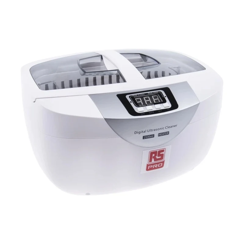 RS PRO Ultrasonic Cleaner 2.5L, 50W Heater Power, 70W Ultrasonic Power, IEC Plug, Model 136-8565