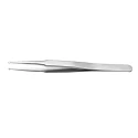 RS PRO 120mm Stainless Steel Grooved Tweezer 136-9756