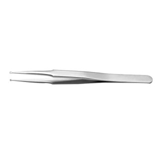 RS PRO 120mm Stainless Steel Grooved Tweezer 136-9756