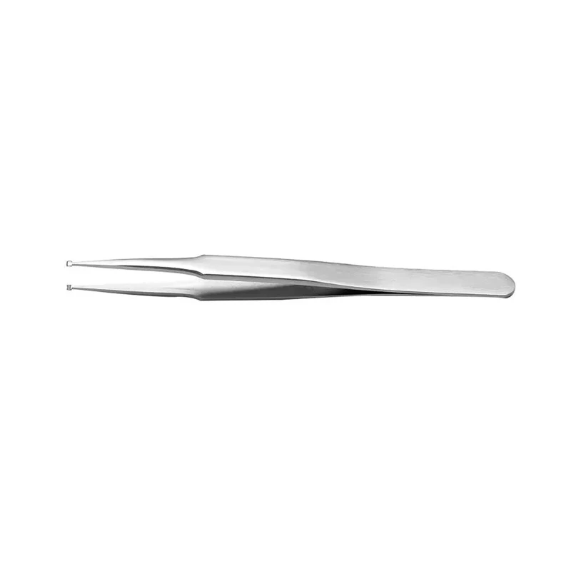 RS PRO 120mm Stainless Steel Grooved Tweezer 136-9756